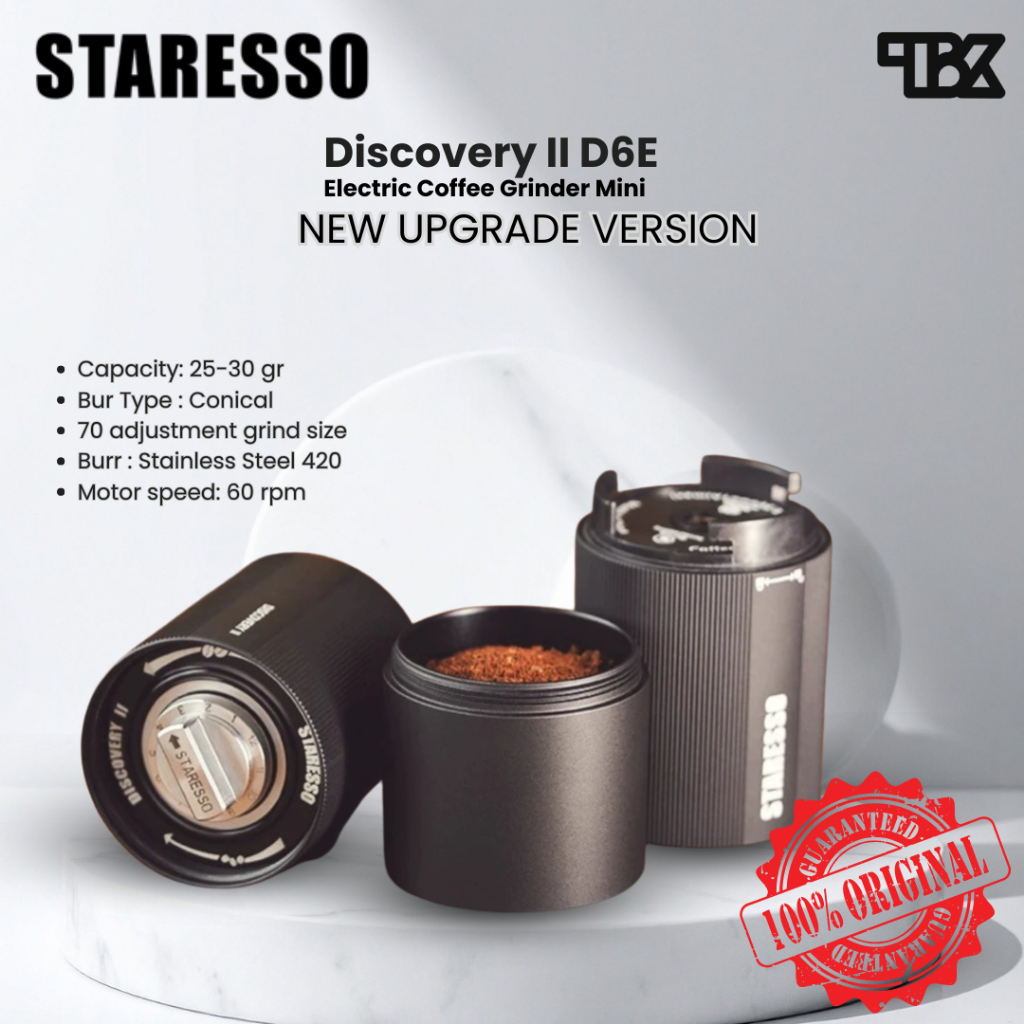 Grinder Kopi Staresso Discovery II D6E Electric Coffee Grinder Mini
