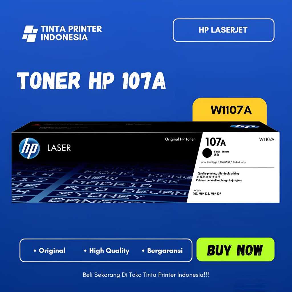 Toner HP Laserjet 107A Toner W107A Toner untuk Printer M107w M135A 137fnw