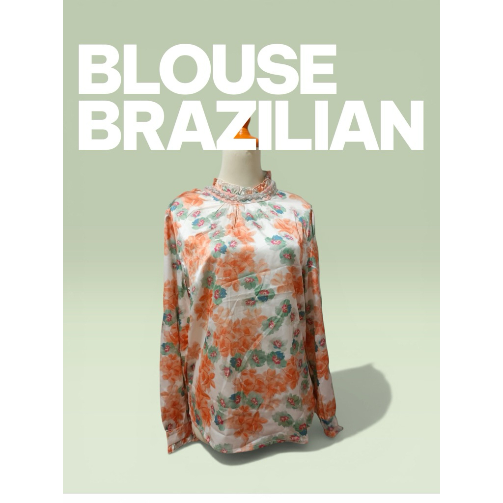 BLOUSE BRAZILIAN SATIN SILK PREMIUM