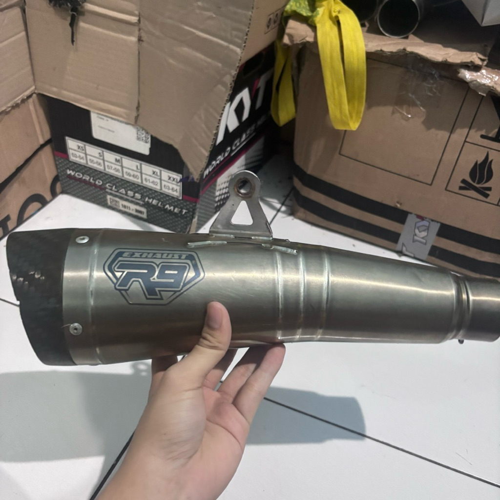 KNALPOT R9 H2 TITANIUM ORI 