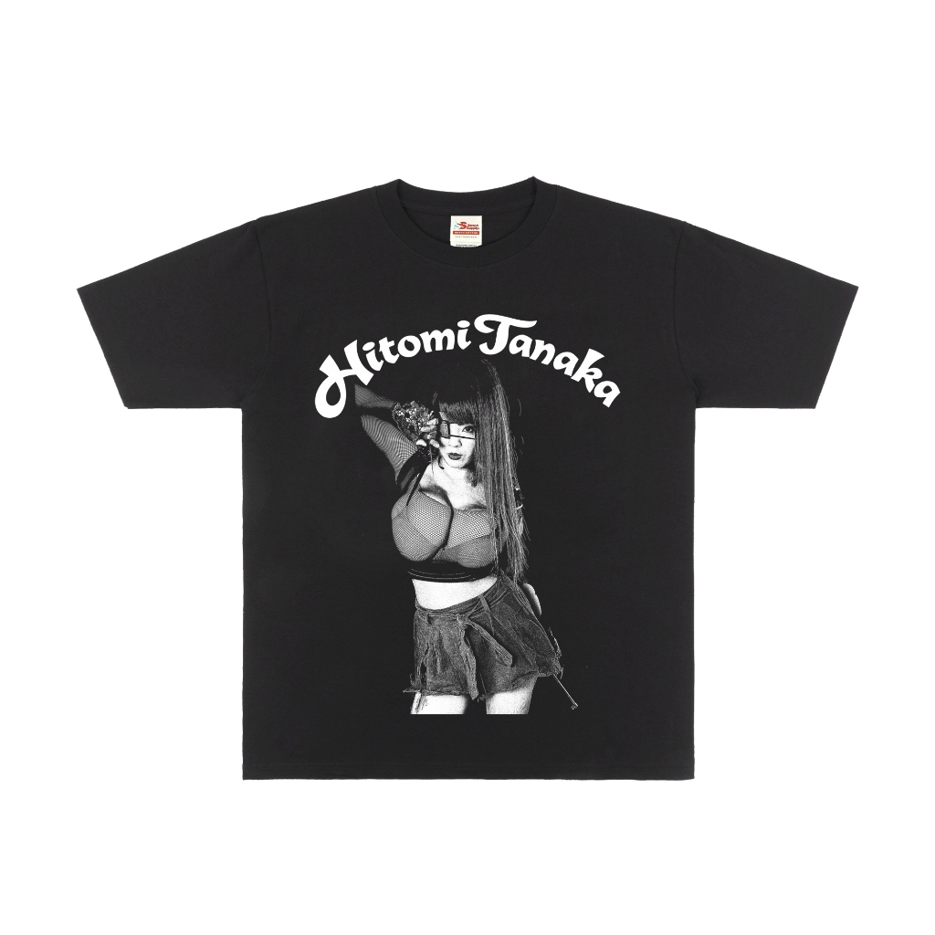 Kaos Hitomi Tanaka JAV Tshirt Cotton 16's Heavyweight Plastisol Ink by Cornstar