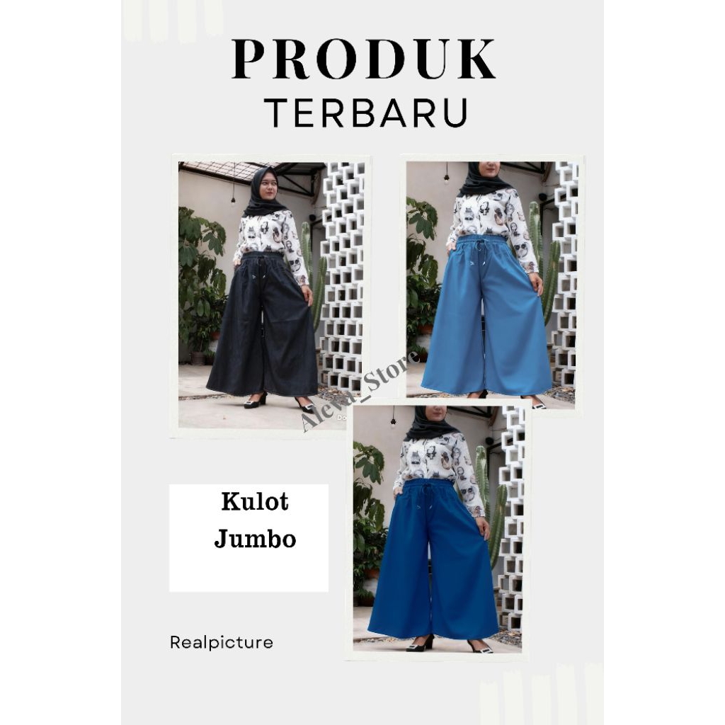Celana Kulot jeans Jumbo/celana panjang scena/muat bb 85kg