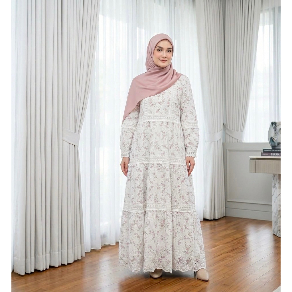 GAMIS KEV LFY DRESS KEV LFY PREMIUM KATBOR KATBOL FASHION WANITA