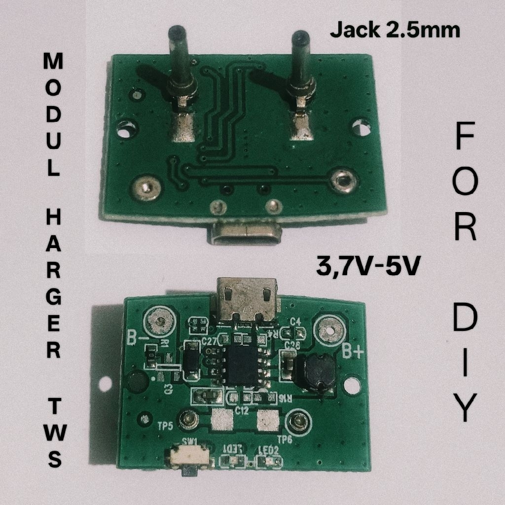 Modul Charger Headset TWS Jack 2,5mm 3,7V-5V For DIY