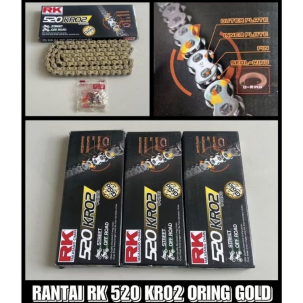 Rantai RK 520 KRO2 O-Ring Ori