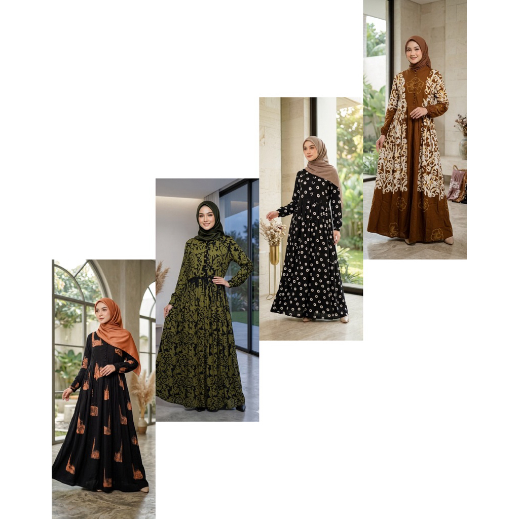 Gamis Twill New Maret twill ori bg collection