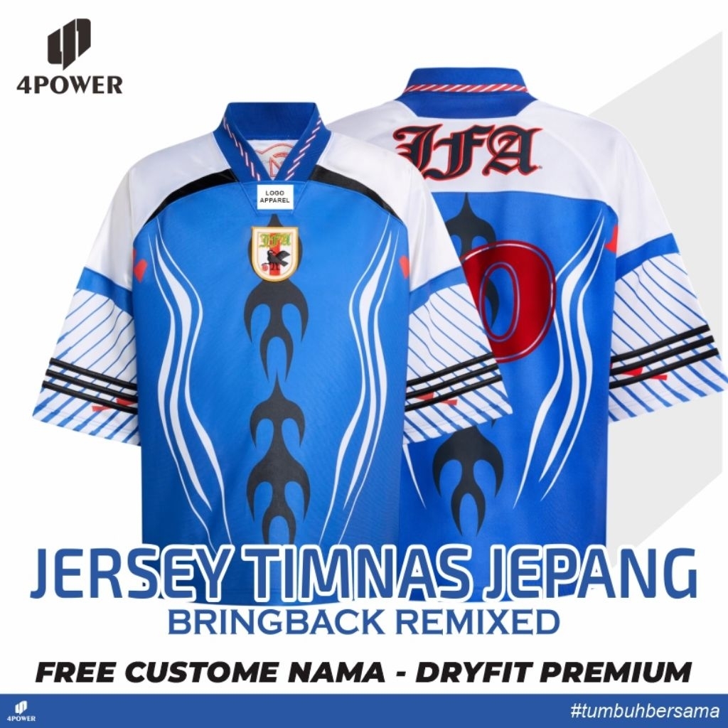 JERSEY TIMNAS JEPANG OVERSIZE BRINGBACK REMIXER - BAJU KAOS TIMNAS JEPANG OVERSIZE NEW
