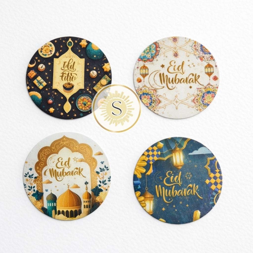 sticker lebaran idul fitri / stiker toples kue kering / stiker jar hamper