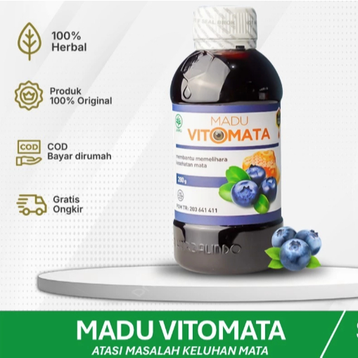 Madu Vitomata Bilberry – Madu Herbal Antioksidan Mata Dewasa