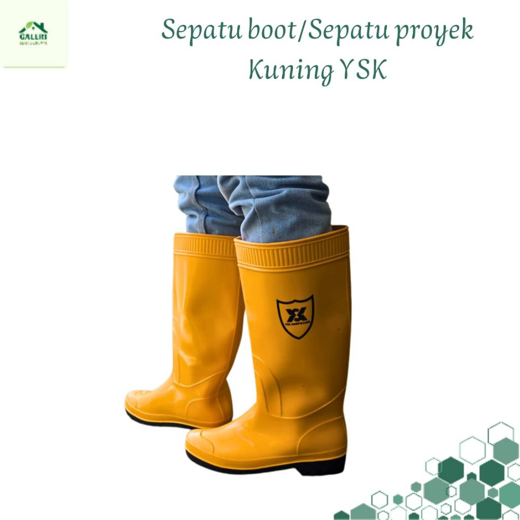 Safety Boot Kuning/Sepatu Proyek Kuning