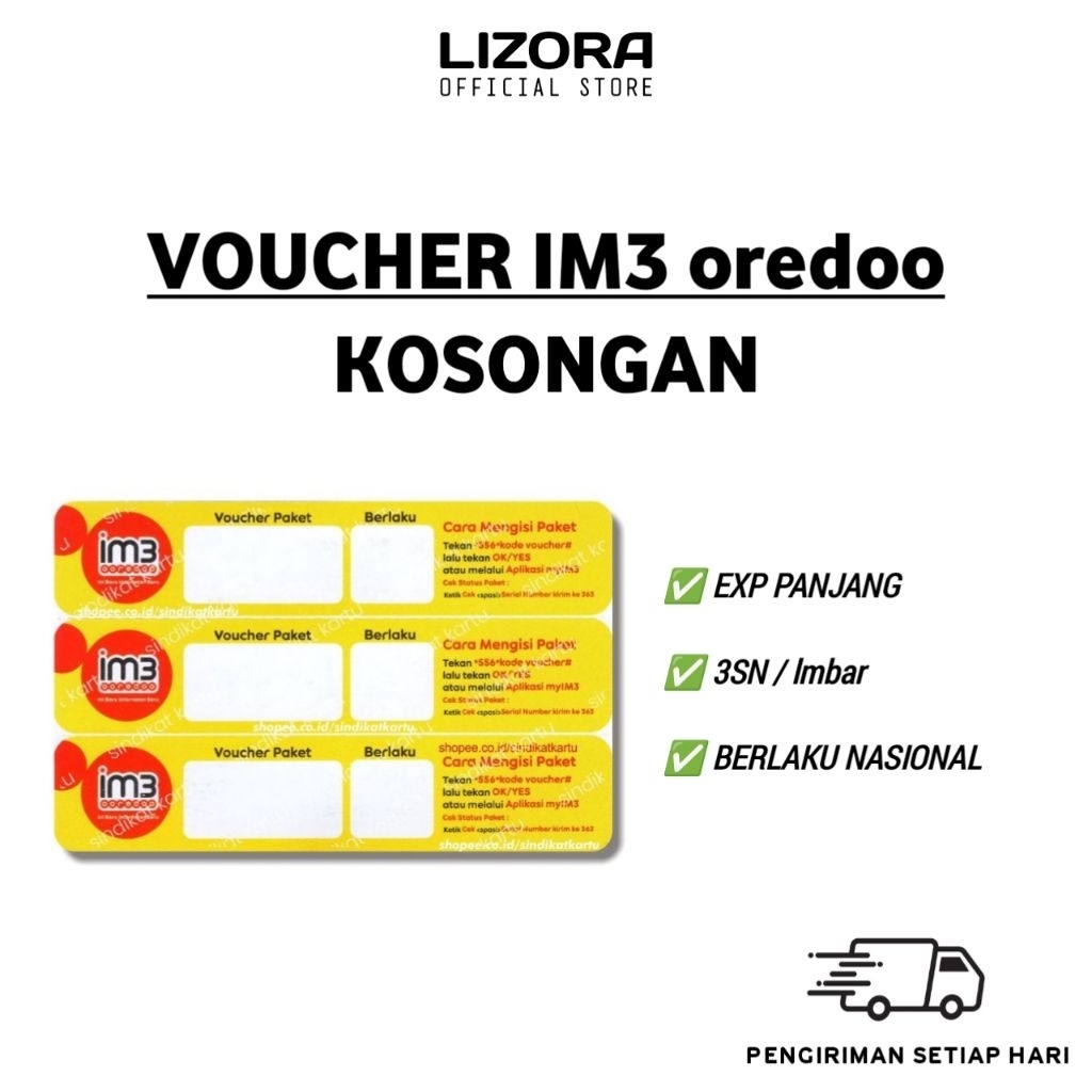 Voucher kosong Indosat 150SN