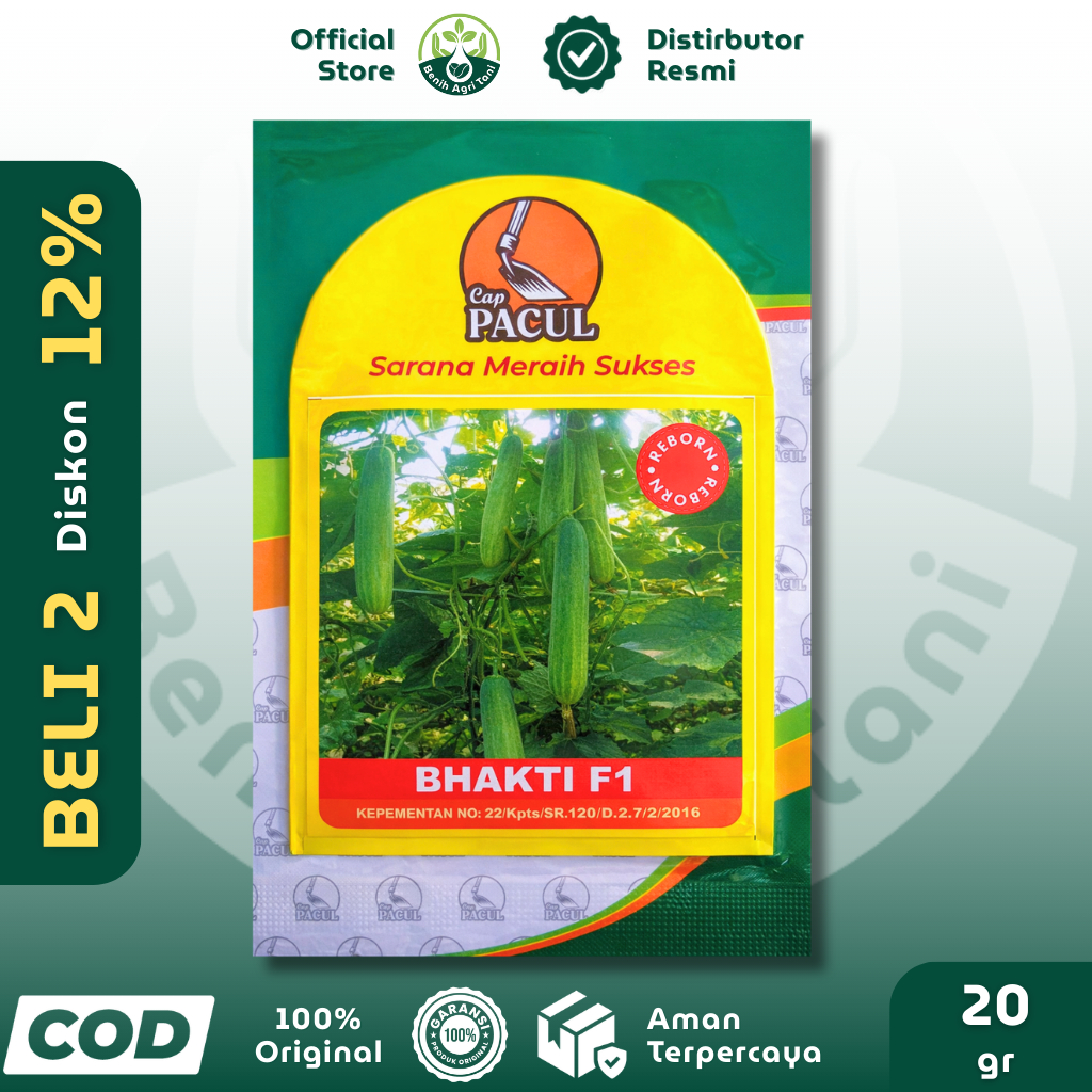 BHAKTI F1 20 gr Benih Timun Cap Kujang