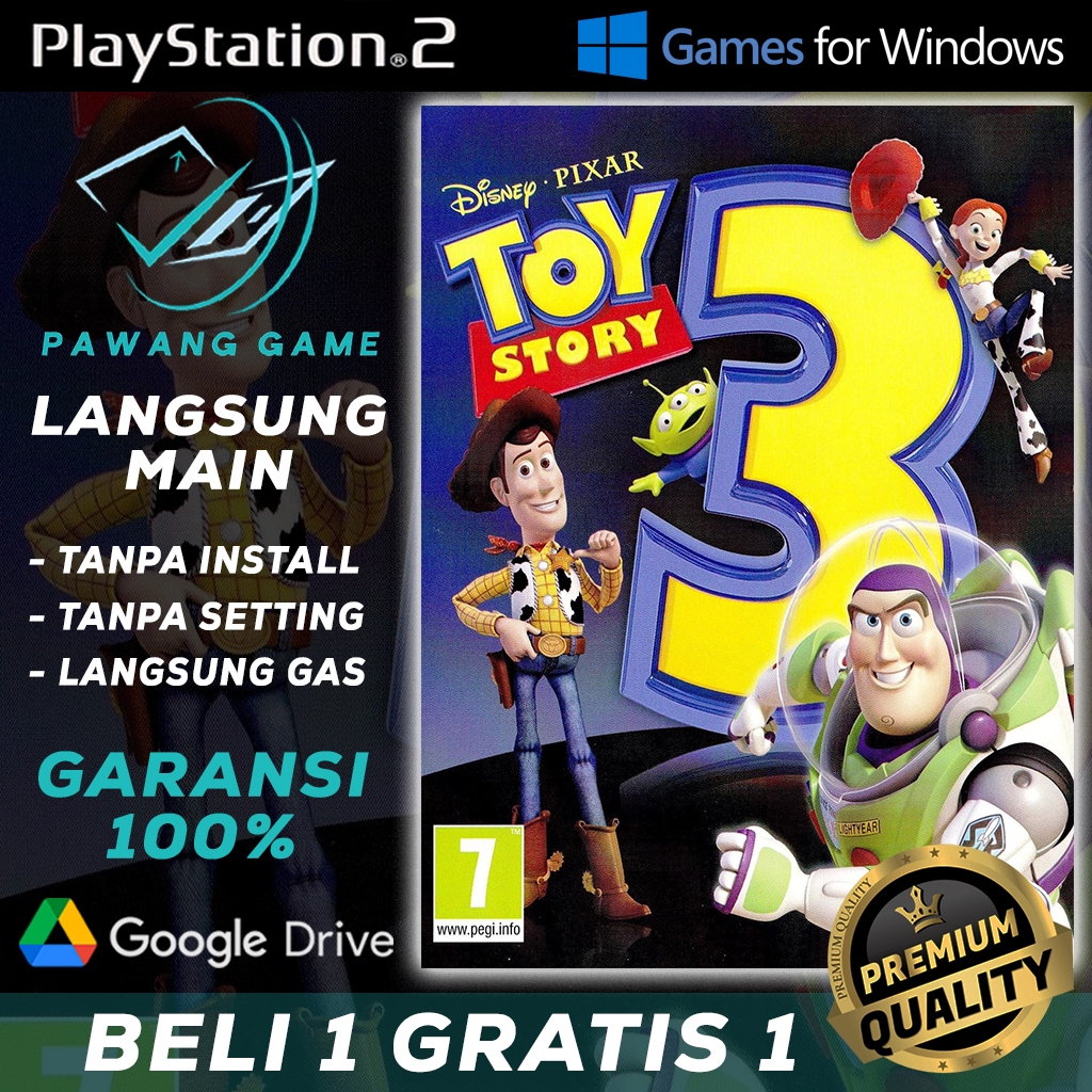 Toy Story 3 | Langsung Main Tanpa Install & Tanpa Setting | PC GAME | GAME PS2