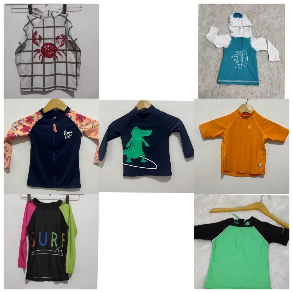 preloved renang anak anak. kaos renang anak. Jersey renang anak