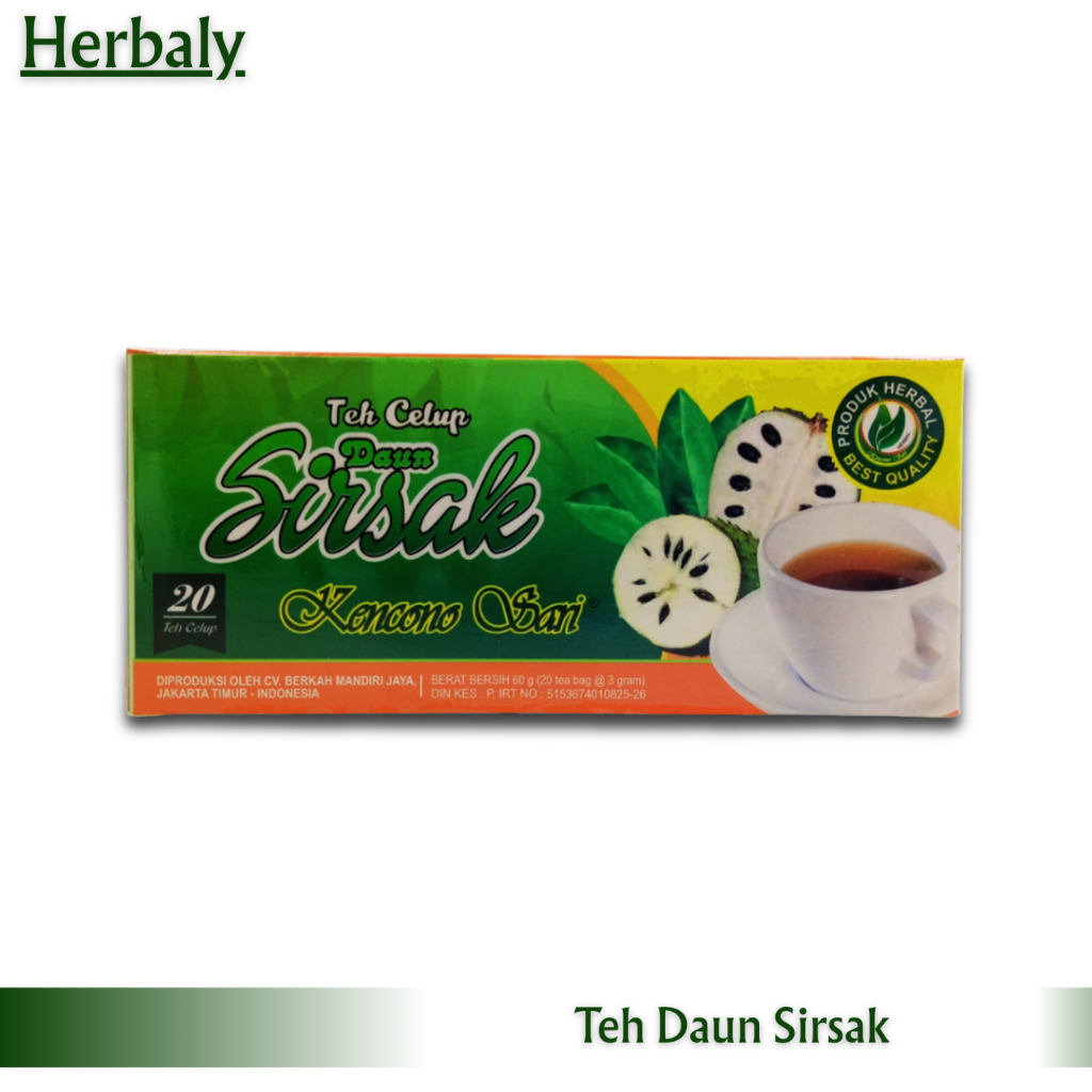 Teh Celup Daun Sirsak Kencono Sari Teh Herbal Alami