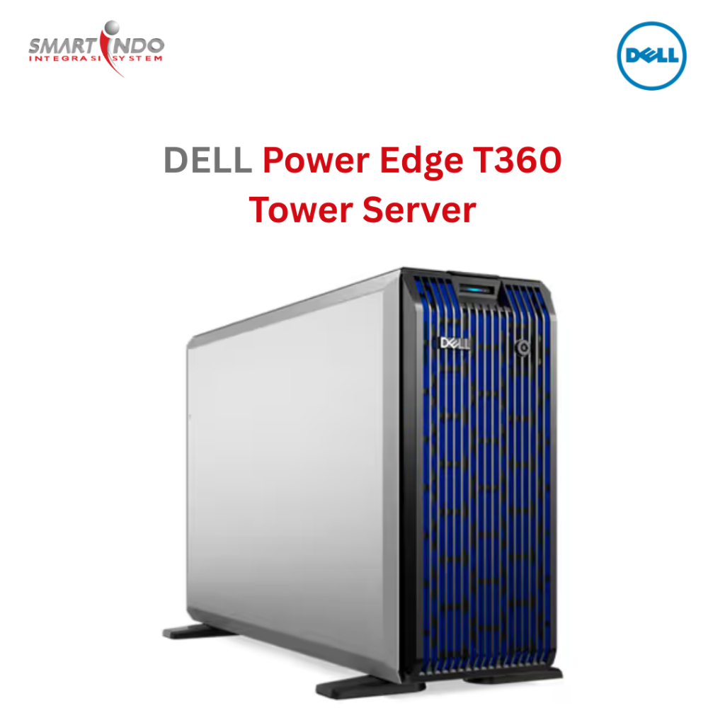 Dell Power Edge T360 6-6333P, 16GB, 4TB SATA, H755, DVDRW, Idrac Express, Dual PSU 600W, 3Yr