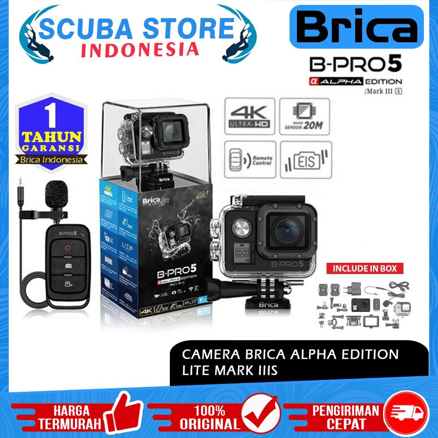Camera Brica Bpro5 AE3S Alpha Edition Mark IIIS Eis Kamera Underwater Waterproof Action Cam Brica B-