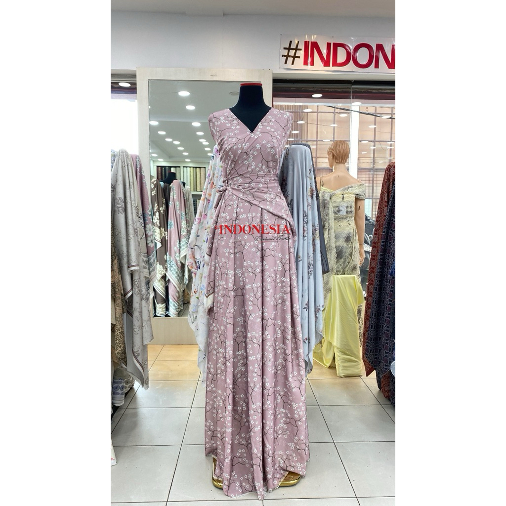 Kain Nadira silk motif/dress motif/baju kurung melayu/kain dasar/kain meteran