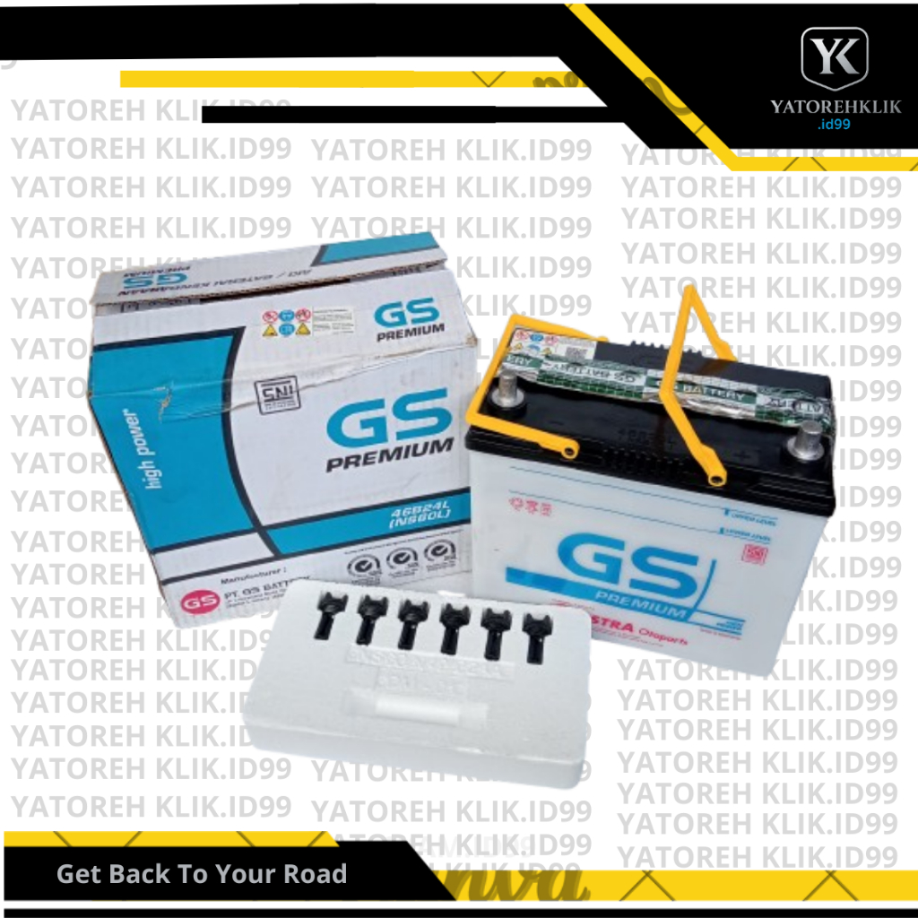 Aki Mobil GS Astra NS60 45Ah Original / Aki Basah NS60R NS60L / Accu Mobil Avanza Xenia APV/ Aki Mob