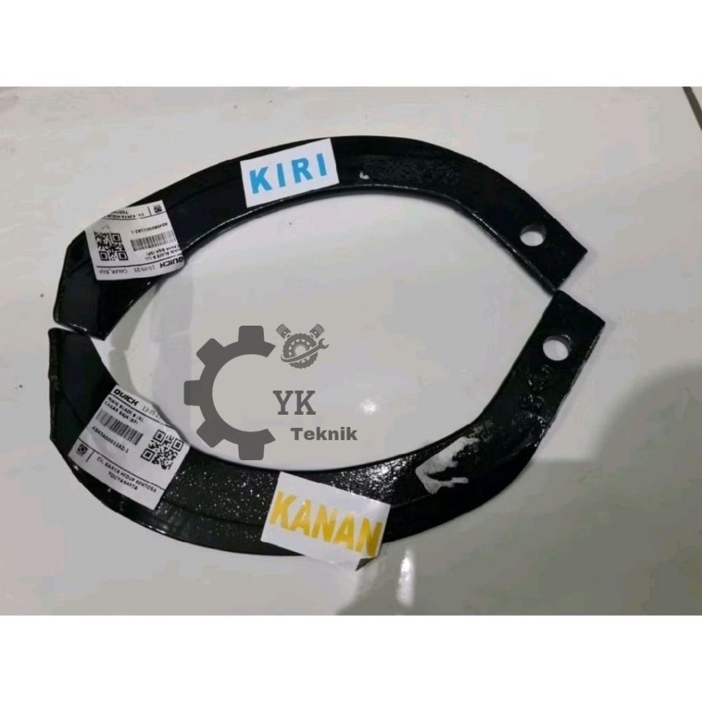 Pisau Traktor Cakar Baja Quick Main Blade B Pisah Rotary Cakar Baja Quick Asli Kiri & Kanan ORIGINAL