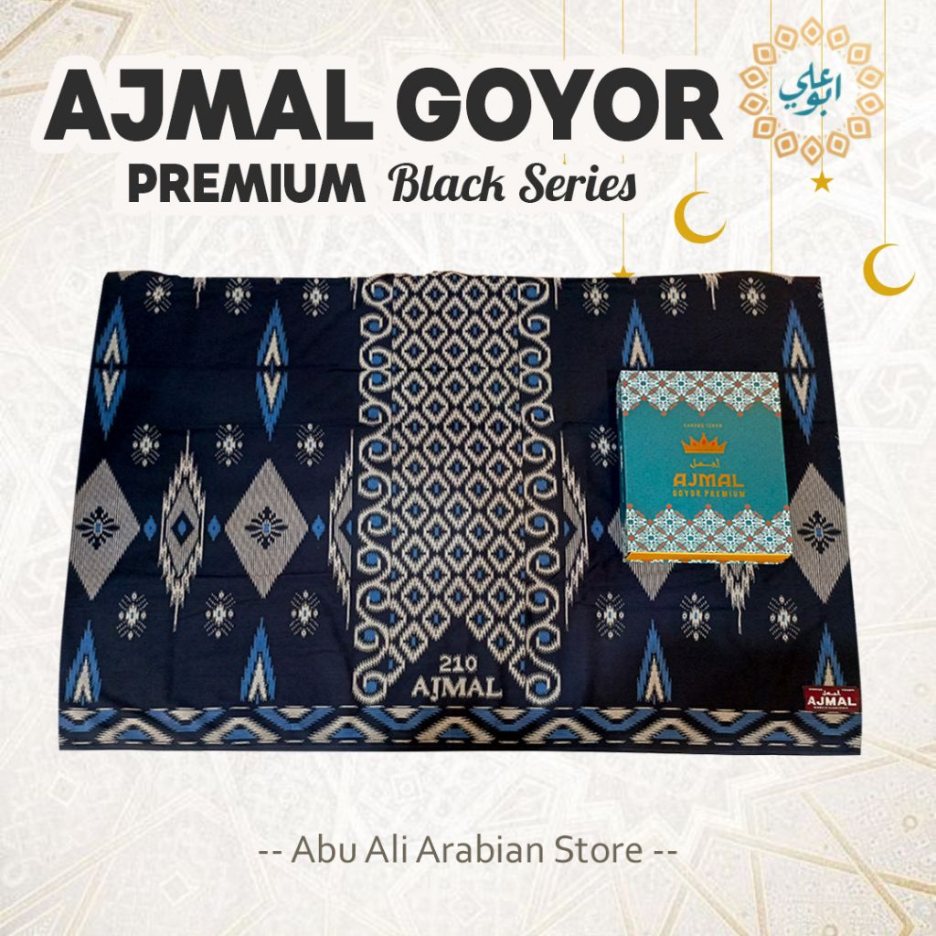Sarung Ajmal Goyor Premium Black Series
