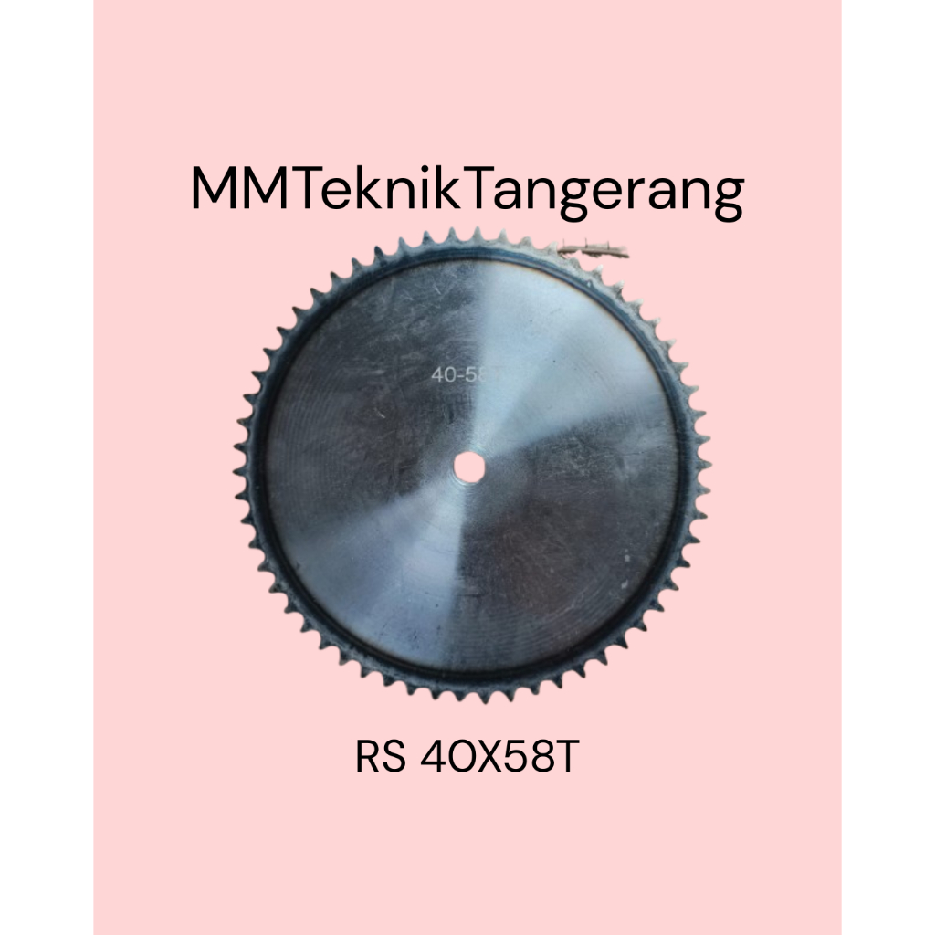 Sprocket RS 40 x 58 T Gear Rantai Single Gir gigi Z 58T RS40 -1 40Z58 40X58T 40-1 tipe B Sproket spr