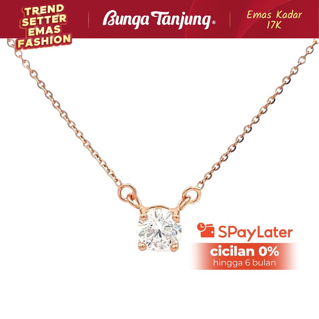 KALUNG NAGITA SOLITAIRE RINGAN B - EMAS 17K - BUNGA TANJUNG GOLD