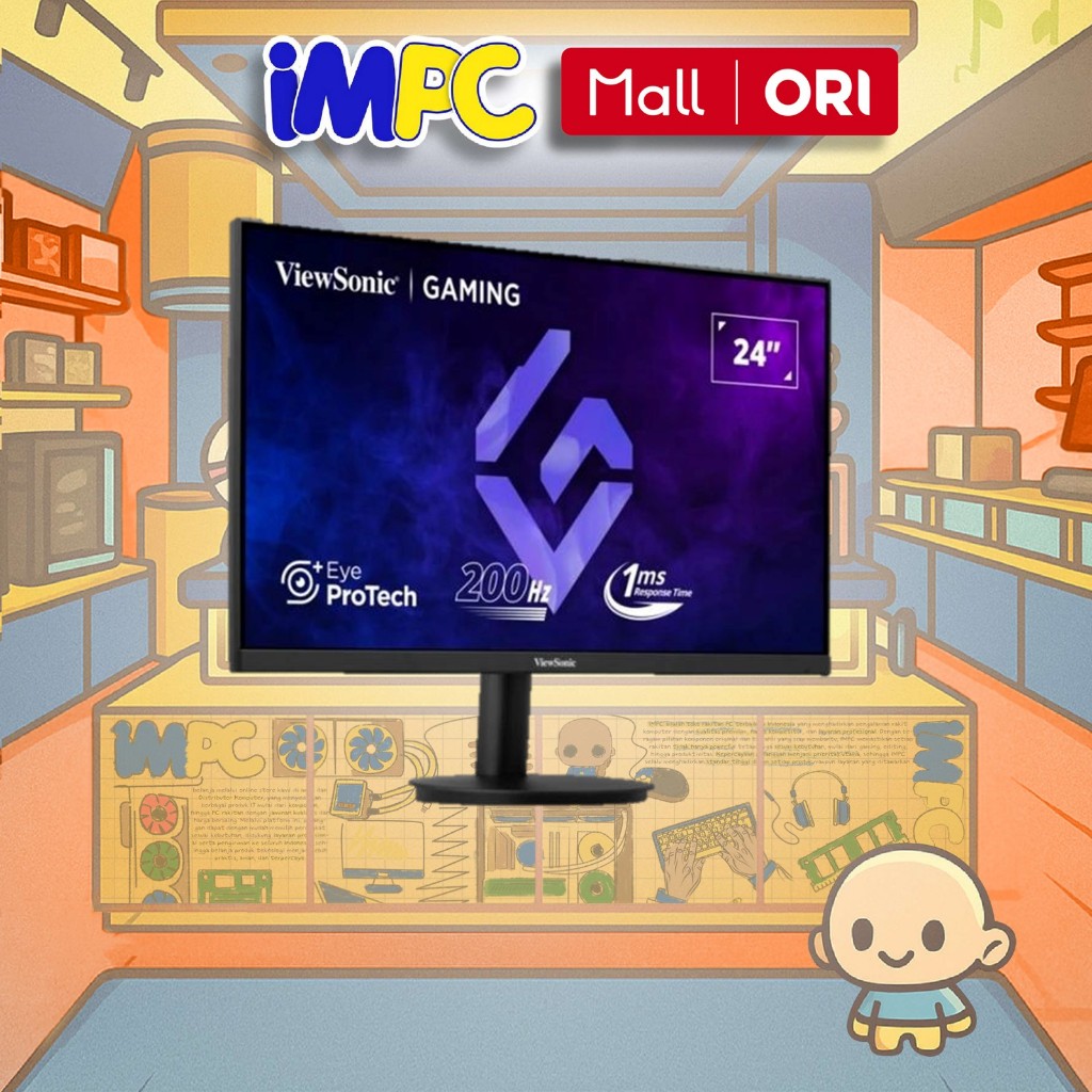 viewsonic VX2425-HD-PRO Monitor Gaming 24"