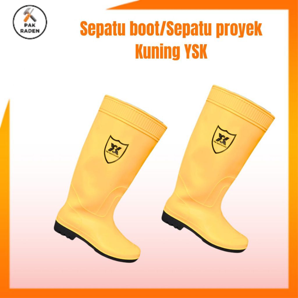 Safety Boot Kuning/Sepatu Proyek Kuning