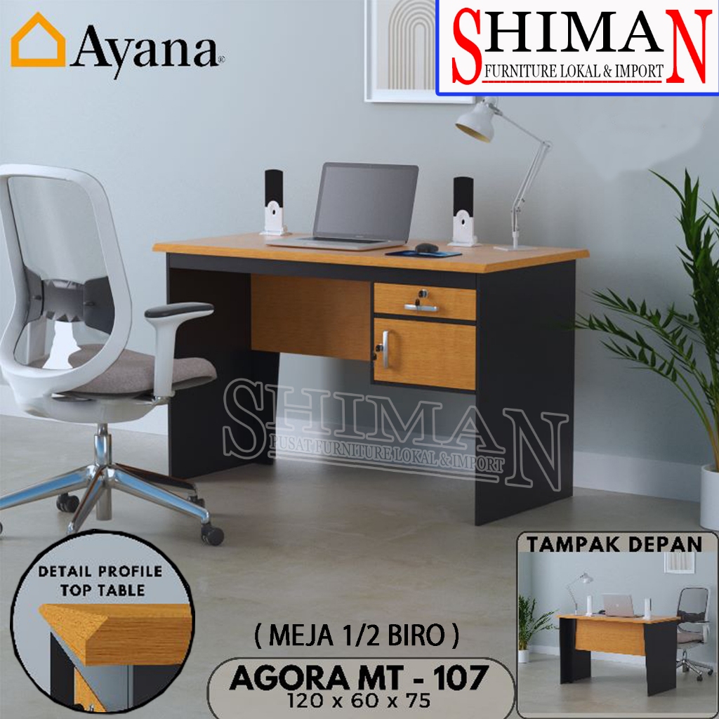 Meja Kantor | Meja Kerja AGORA OD 120 Setengah Biro