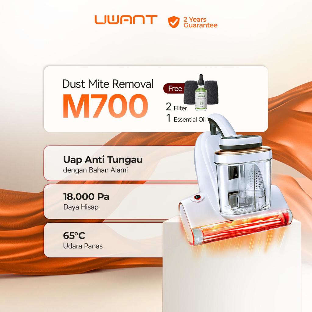 UWANT M700 Dust Mite 18Kpa Detektor Tungau Debu Cangkir Ganda Mite Vacuum Cleaner