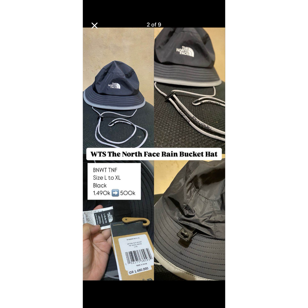 bucket hat TNF antora smoke