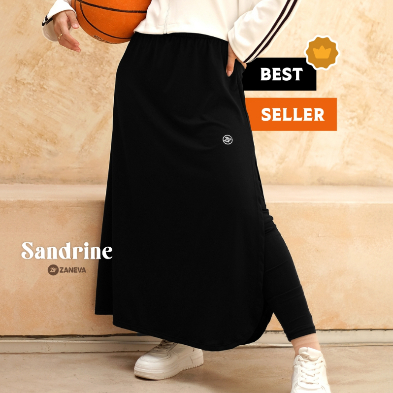 [BEST SELLER] ZANEVA SPORTWEAR - Sandrine Legging Rok Panjang Olahraga Muslimah / Long Skirt Sporty
