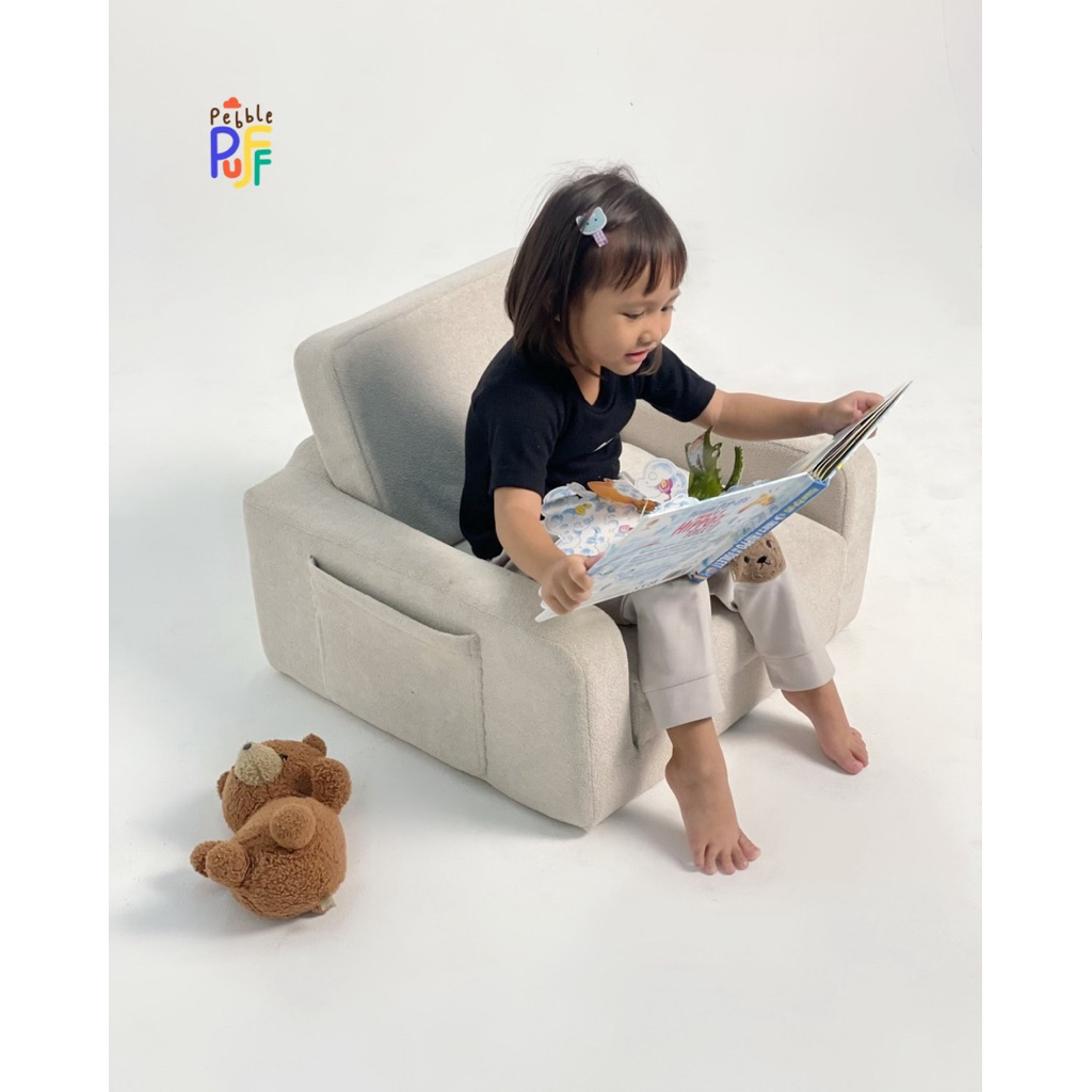 FREE ONGKIR | Puffy Chair Sofa Lipat Anak Multifungsi Jadi Kasur | Sofa Anak Busa Empuk | Sofa Lipat