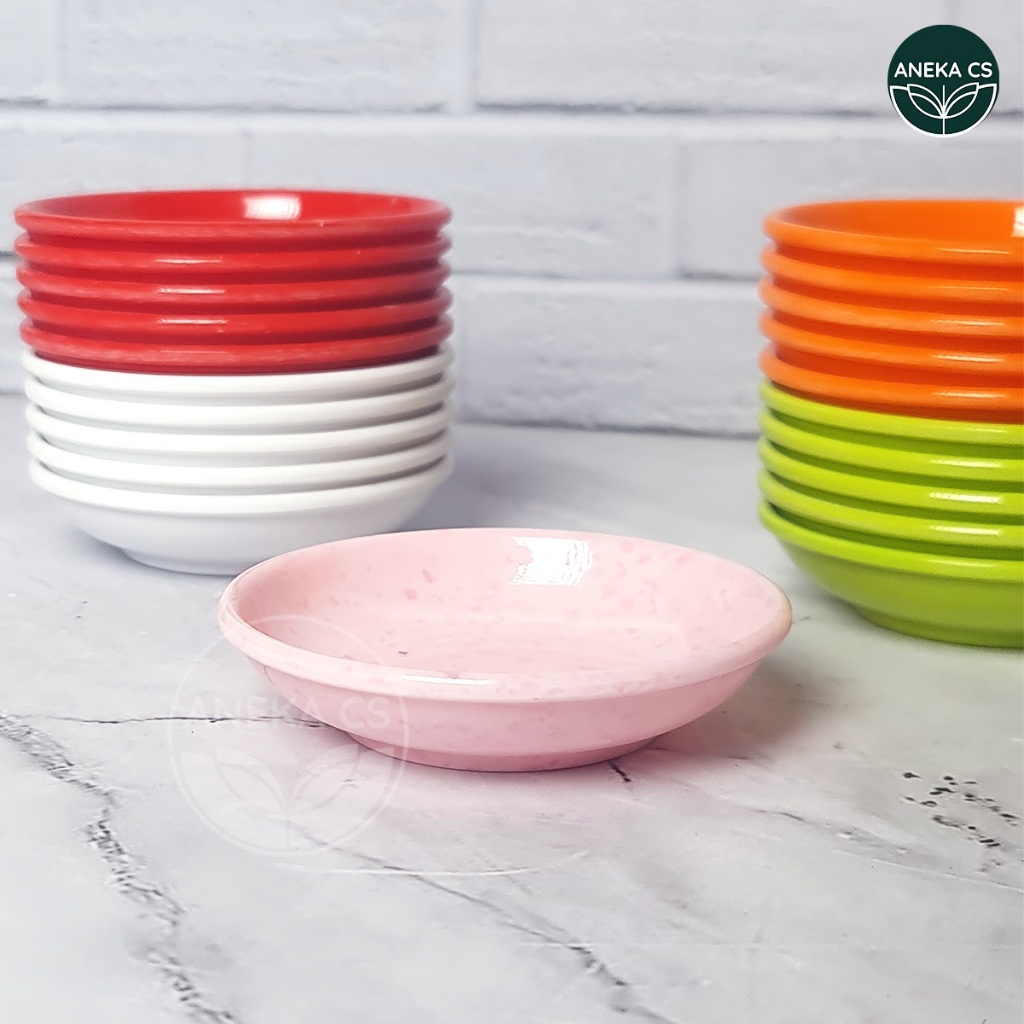 Wadah Sambal Kecil Melamin 8.9 cm - Piring Kecil, Piring Sambal, Kecap, Saos Sambel  - Y1135