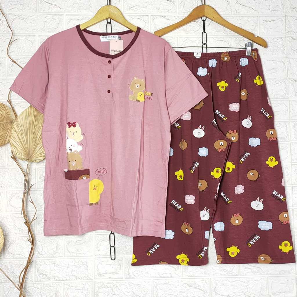 [COD]ALTA. Babydoll Anne Claire 3/4 JUMBO XL & 2L Baju Tidur Kaos Wanita