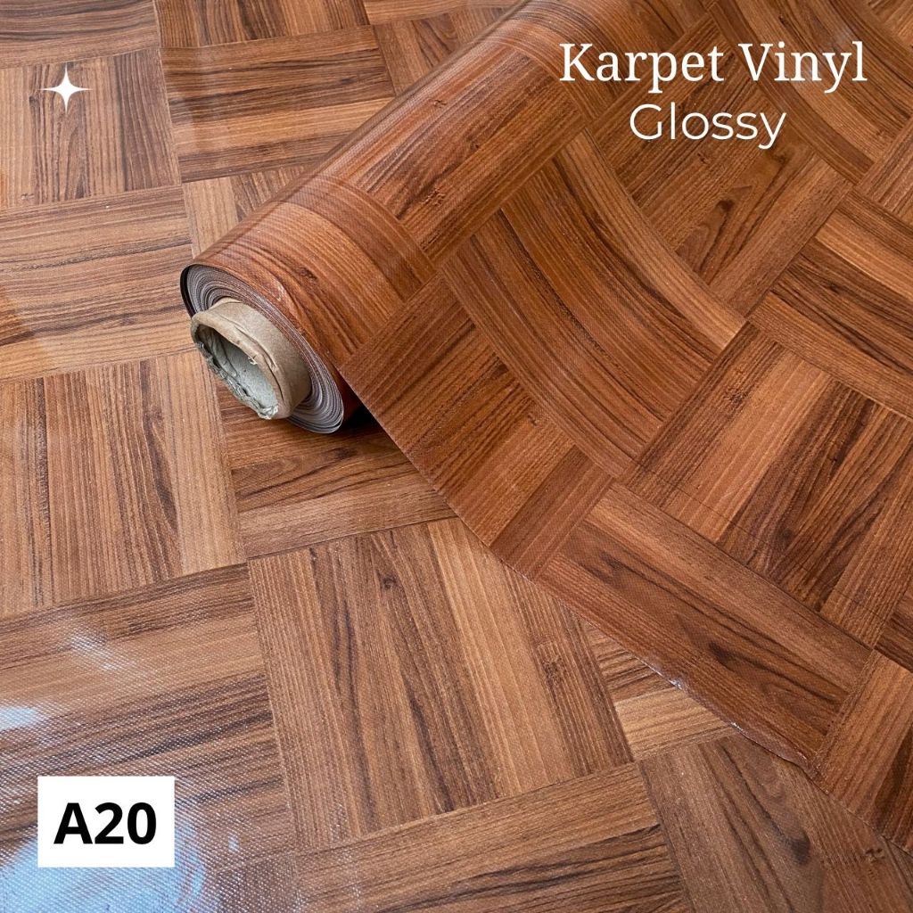 (PER METER) KARPET LANTAI METERAN MENGKILAP PLASTIK VINYL GLOSY  DIJUAL METERAN TIKAR PLASTIK / ALAS