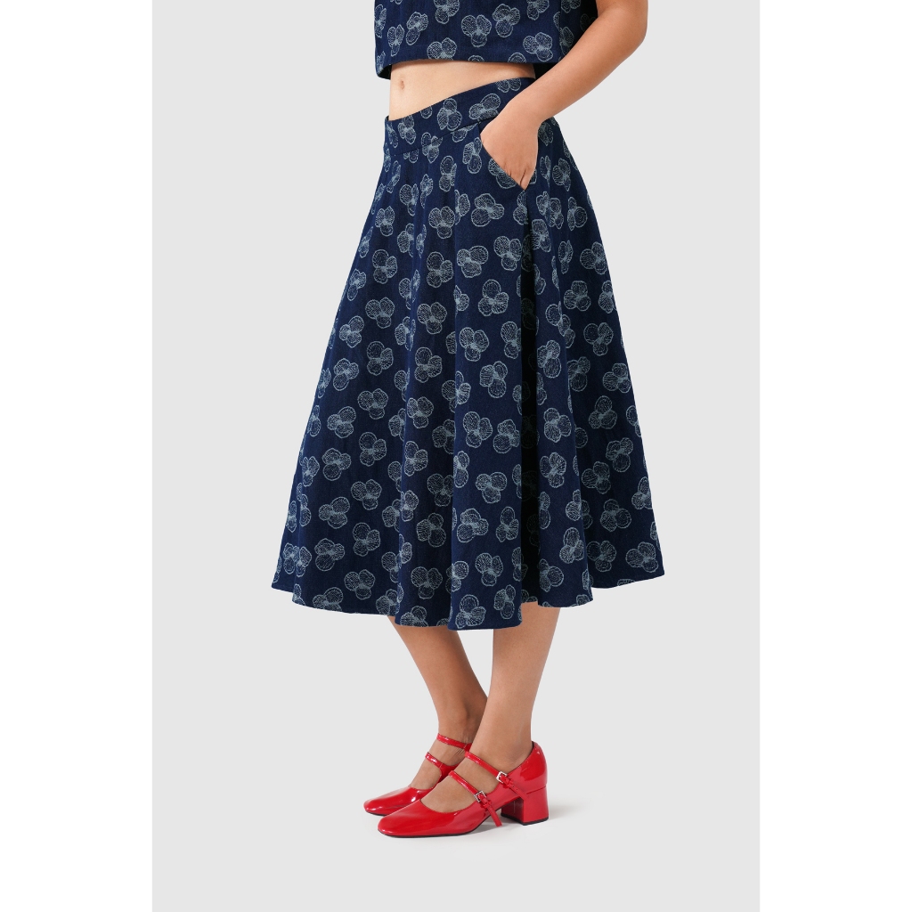 Calla The Label - Paula Denim Skirt - Indigo