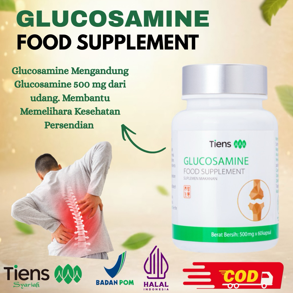 Glucosamine Tiens Vitamin Tulang Lutut dan Sendi Dewasa & Lansia Glucosamine Original.