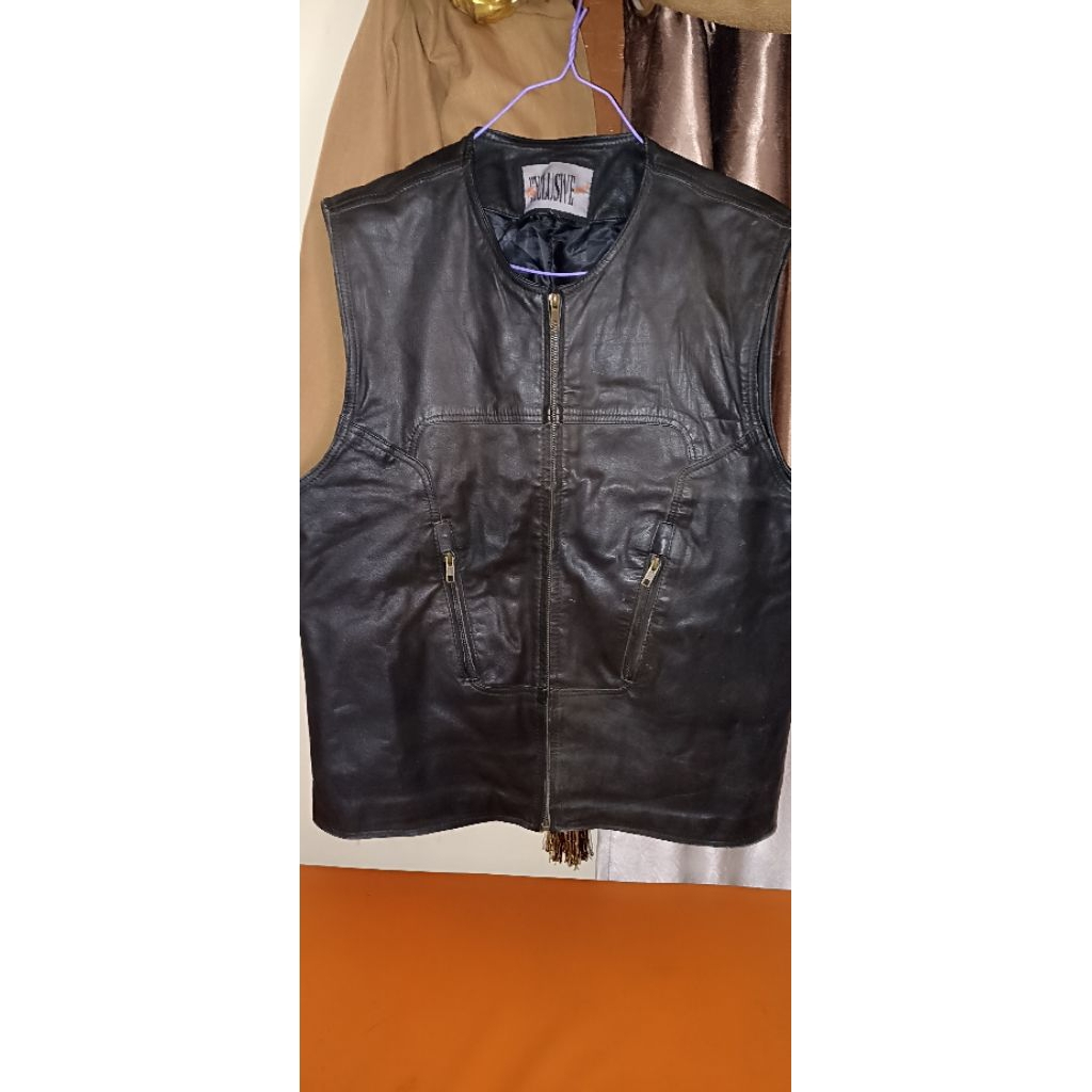 rompi kulit sapi second sz L