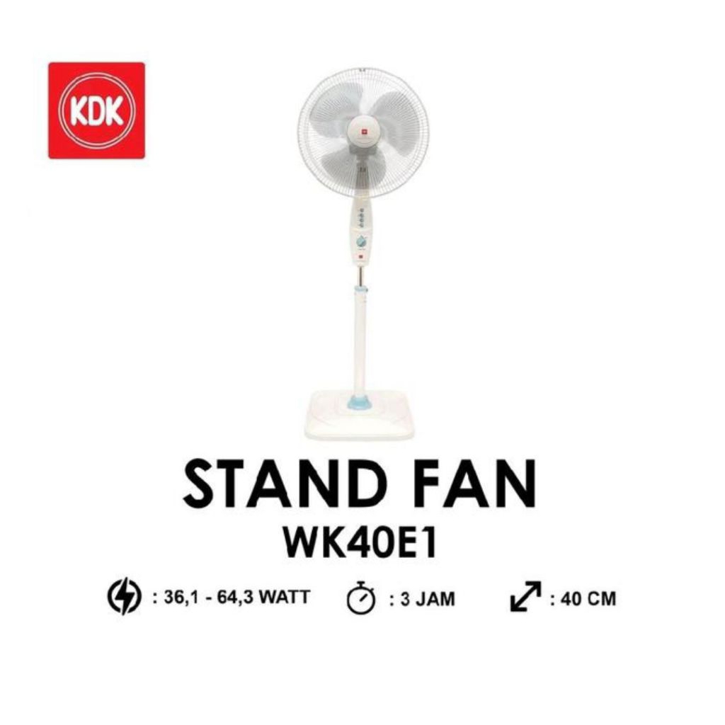 KDK STAND FAN 16 INCH WK 40E KIPAS ANGIN BERDIRI