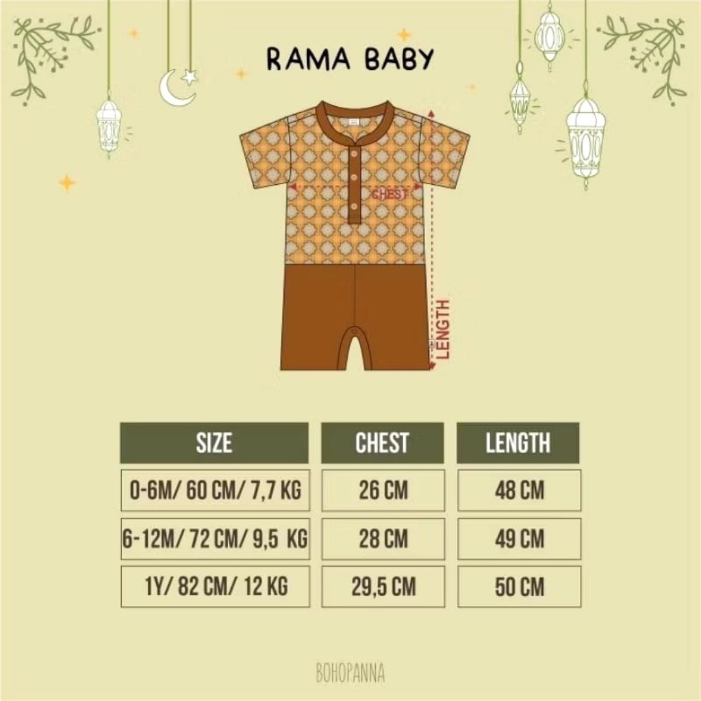 Raya baby set | Rama baby set | Bohopanna