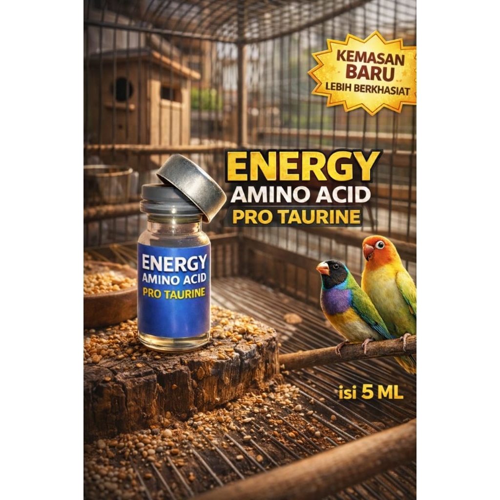 ENERGY AMINO ACID PRO TAURINE MAXX | NUTRISI OTAK BURUNG SUPLEMENT BURUNG LOMBA