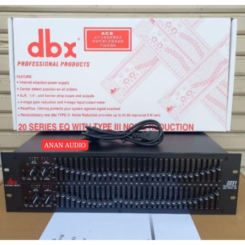 EQUALIZER DBX 2231 ORIGINAL GRADE A++