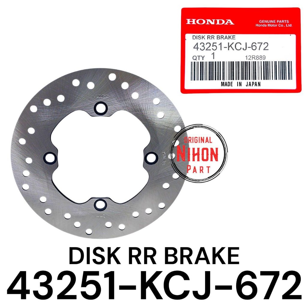 Piringan Cakram Belakang CB150R / CB150 OLD / Mega Pro New / Supra GTR 150 / Tiger New KCJ NP889