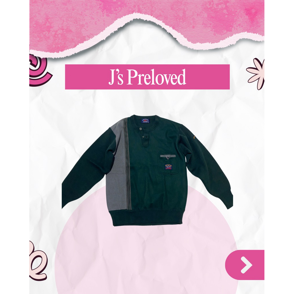 Sweater Hijau Army Vintage - Paul & Shark