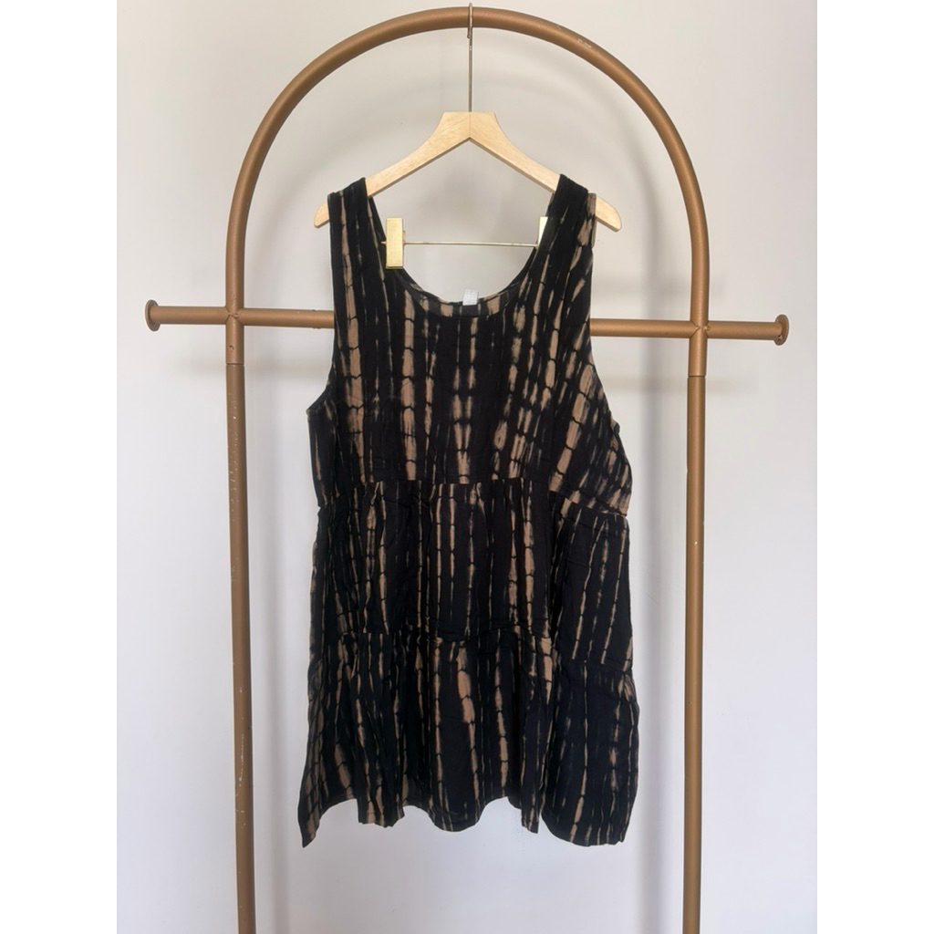 Preloved One Set Dress Piyama Daster Outer Bali Boho Bohemian Sleepwear Ethnic Etnik Tie Dye Kekinia