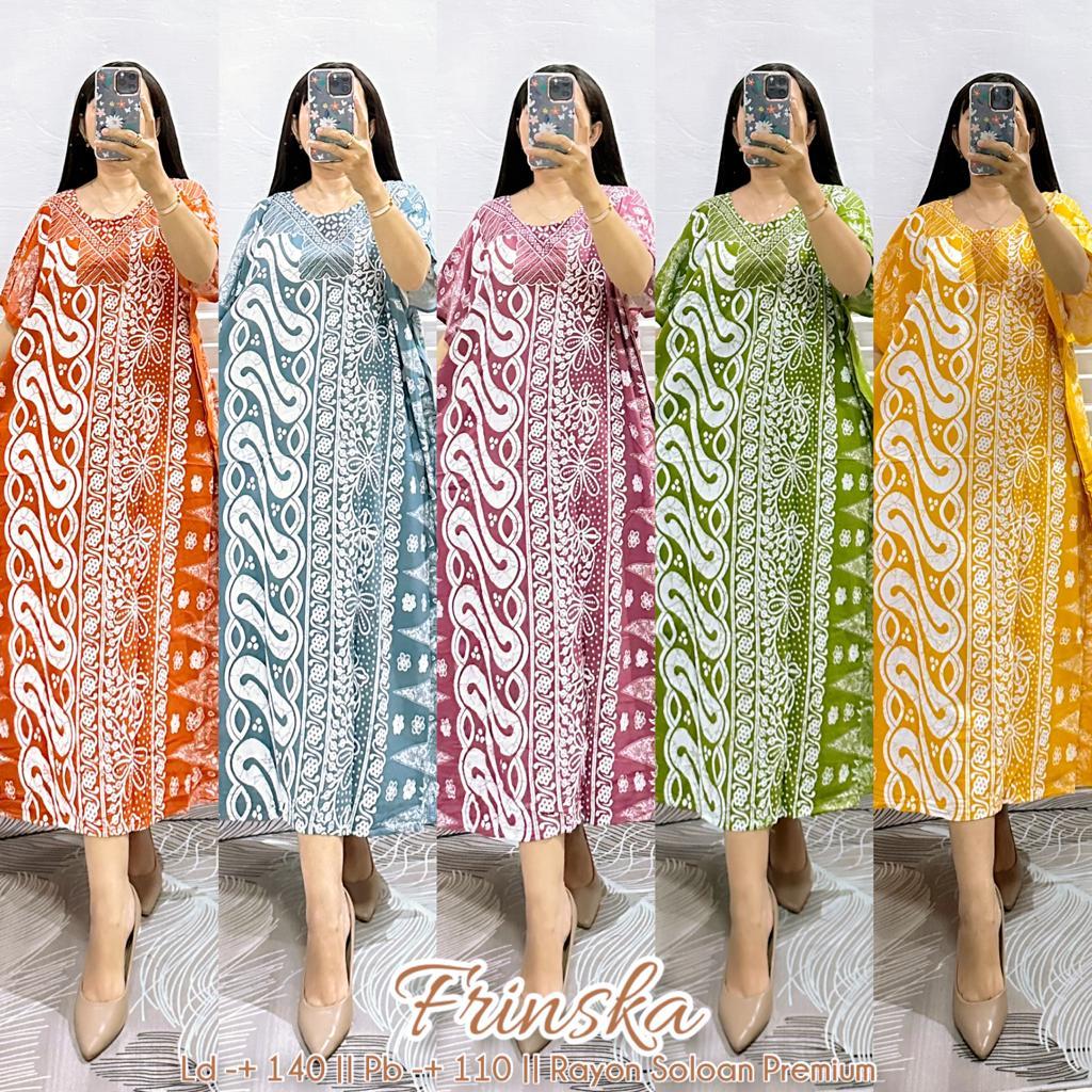 Daster Batik Kelelawar Jumbo LD 140 PB 110 Non Busui Friendly Bahan Rayon Adem Tidak Luntur - Motif 