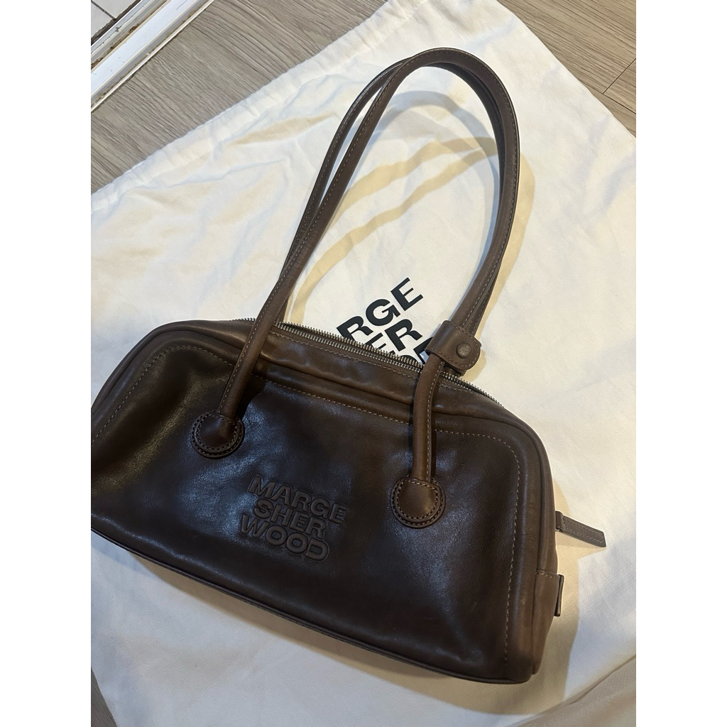 Margesherwood bag soft baguette washed brown preloved
