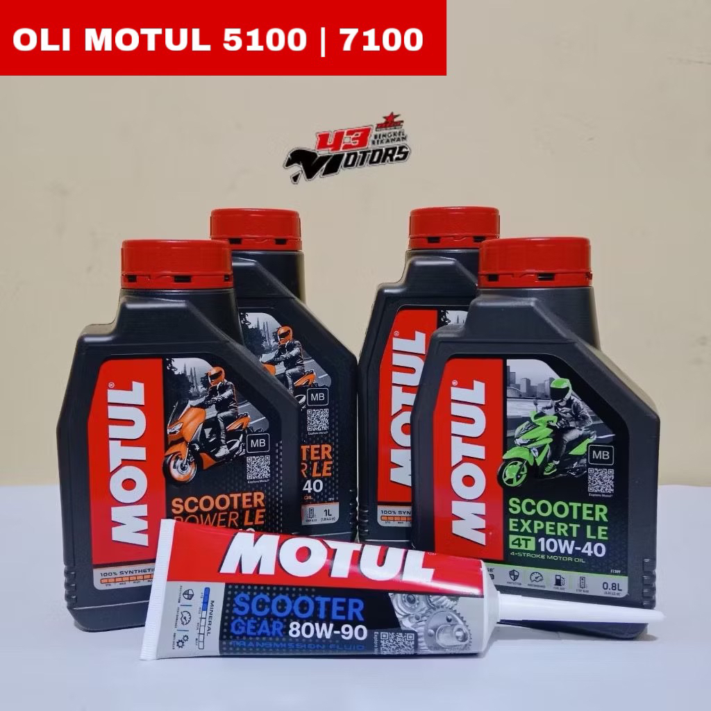 OLI MOTOR MOTUL SCOOTER POWER/EXPERT 5100 7100 + OLI GARDAN MOTUL